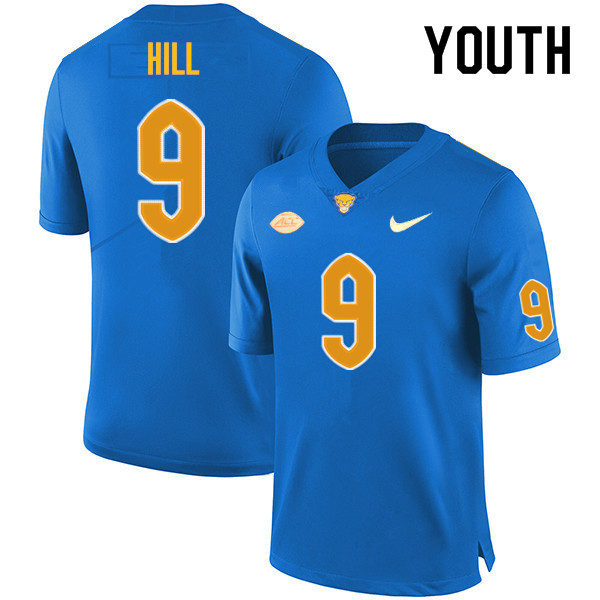 Youth #9 Brandon Hill Pitt Panthers College Football Jerseys Sale-Royal